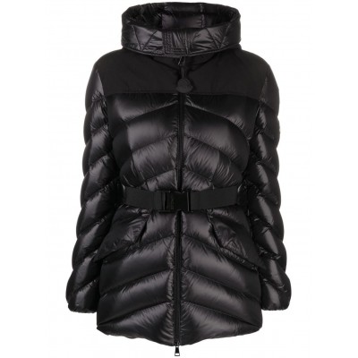 Moncler logo-patch Hooded Puffer Jacket Black MCS28971