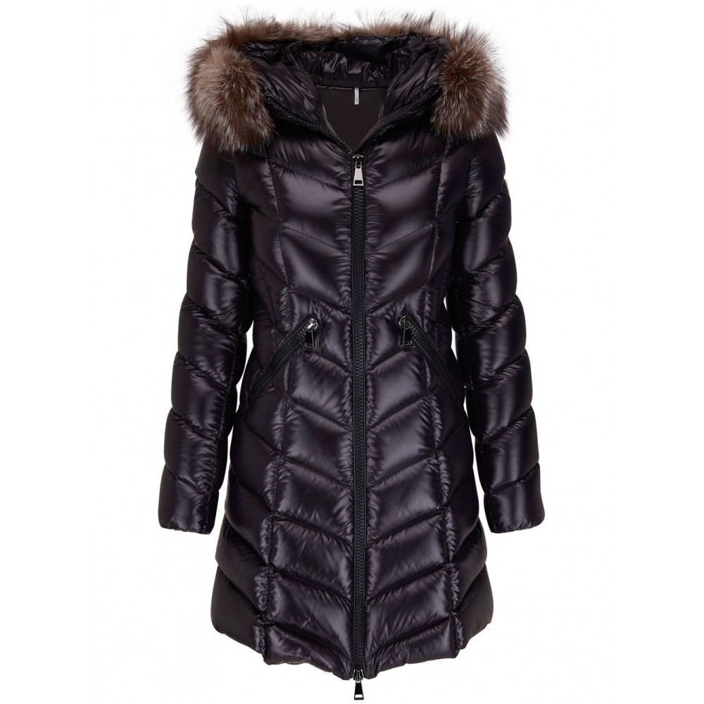 Moncler zip-up Padded Coat Black MCS29662