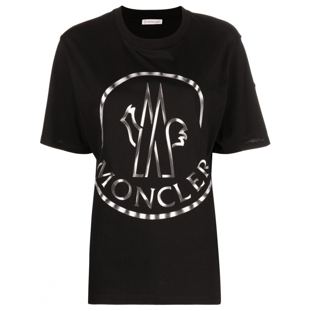 Moncler logo-print short-sleeve T-shirt Black UKMCS29144