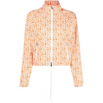 Moncler Alose logo-print Jacket Orange MCS28061