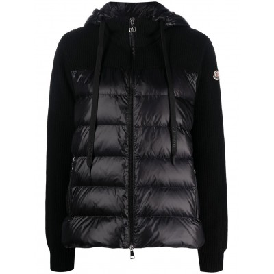 Moncler Padded Hooded Cardigan Black MCS29311