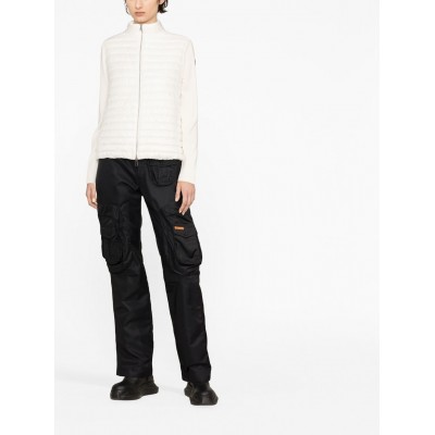 Moncler Padded Wool Cardigan White MCS29333