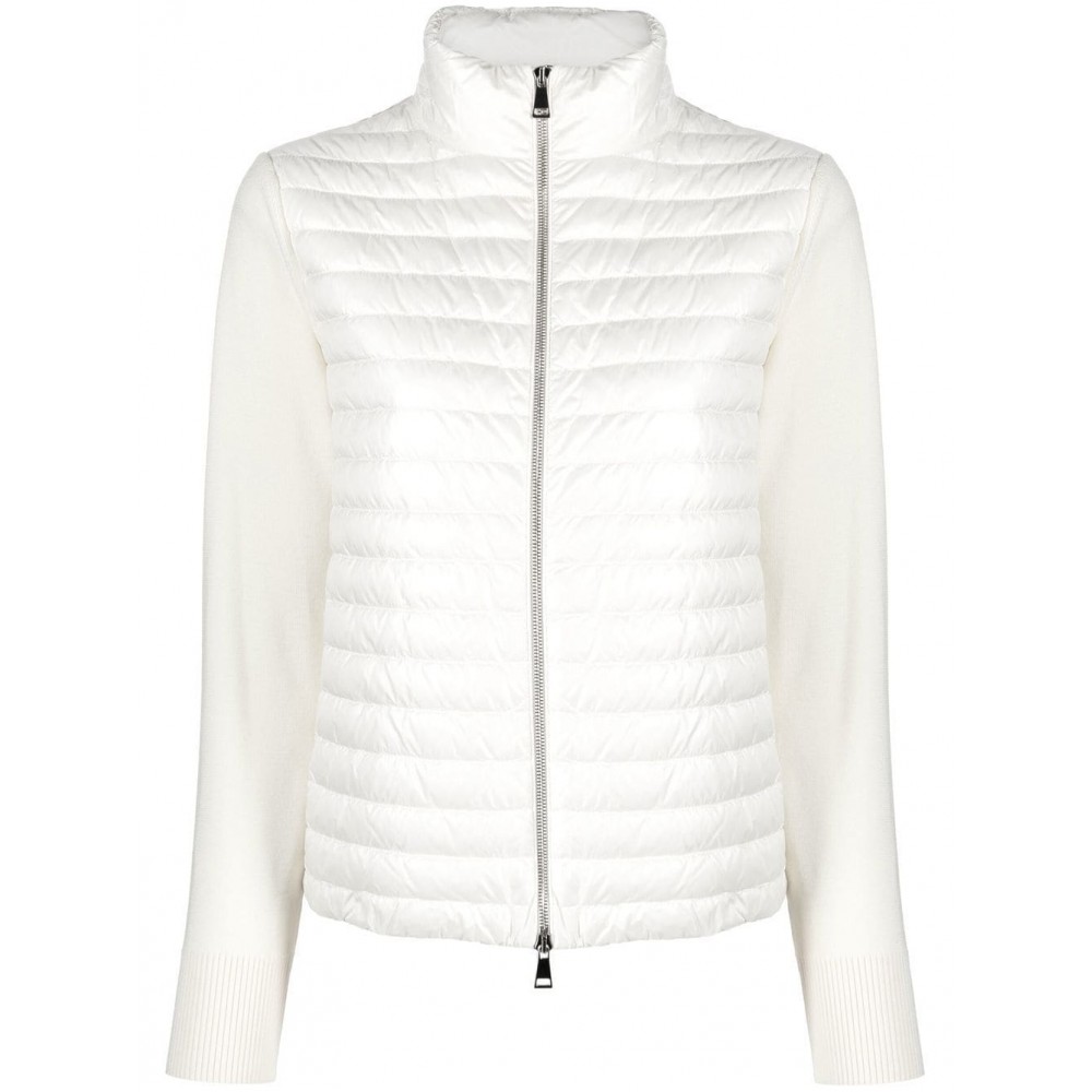 Moncler Padded Wool Cardigan White MCS29333