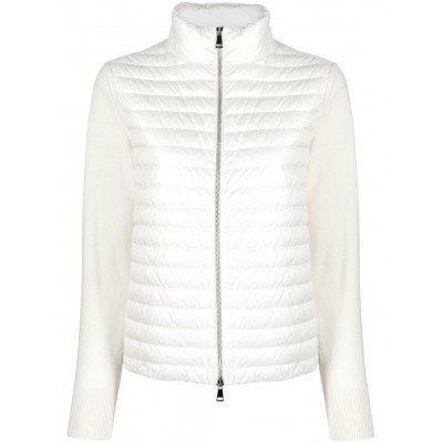 Moncler Padded Wool Cardigan White MCS29333