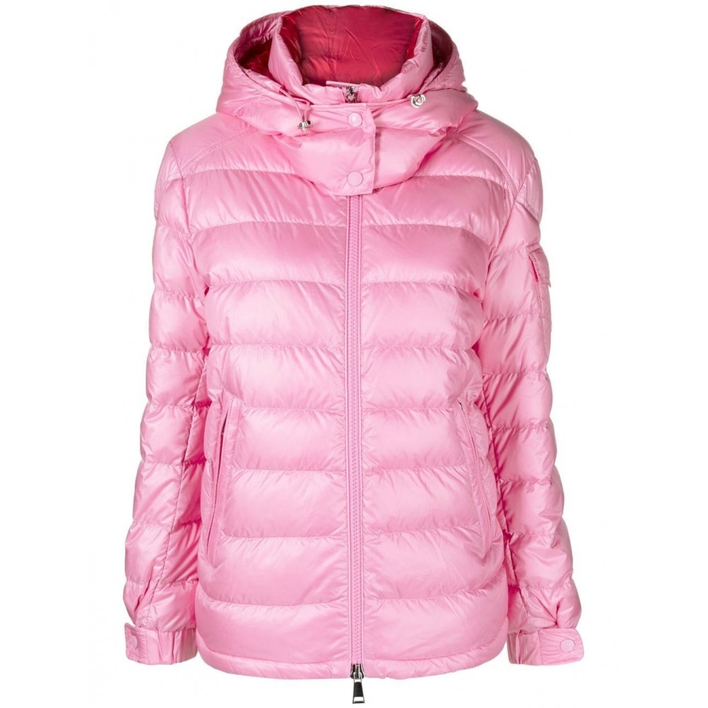 Moncler Dalles Hooded Quilted Jacket Pink MCS28375