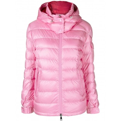 Moncler Dalles Hooded Quilted Jacket Pink MCS28375