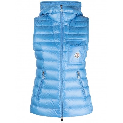 Moncler Glygos Hooded Quilted Gilet Blue MCS28555