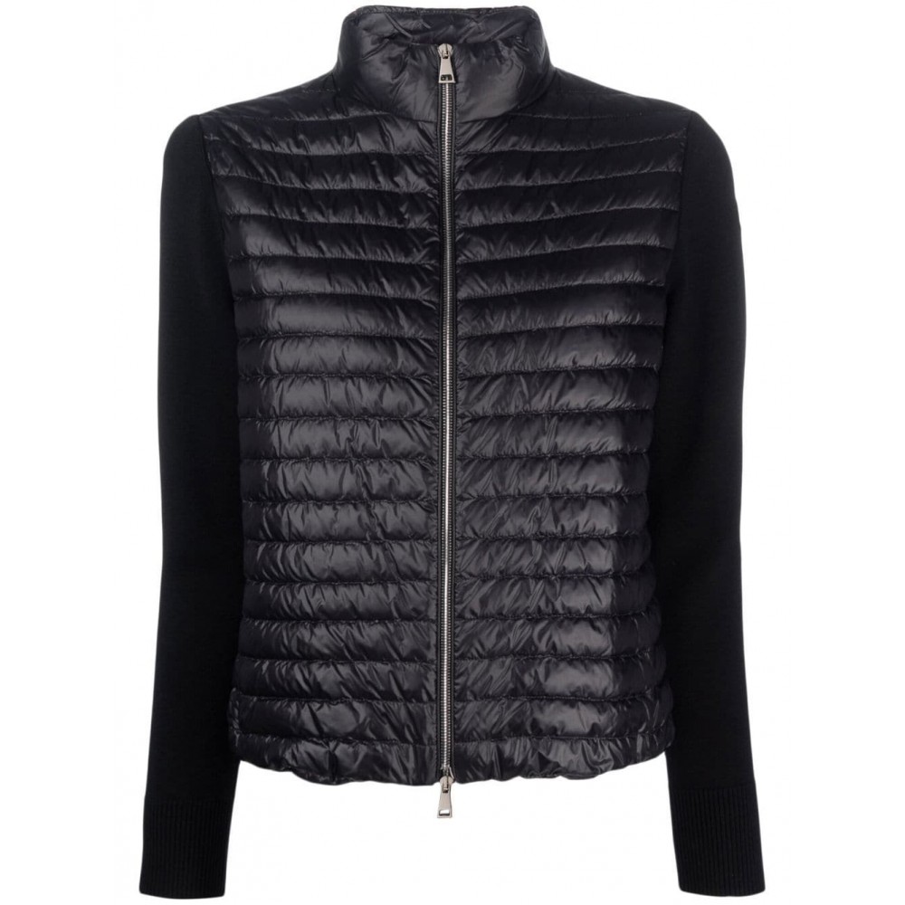 Moncler contrasting-sleeve Padded Jacket Black MCS28334