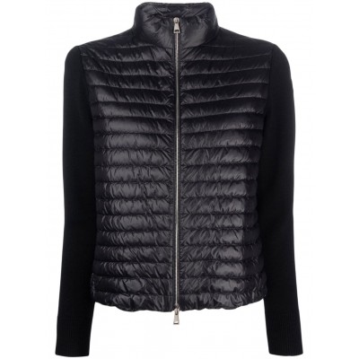 Moncler contrasting-sleeve Padded Jacket Black MCS28334