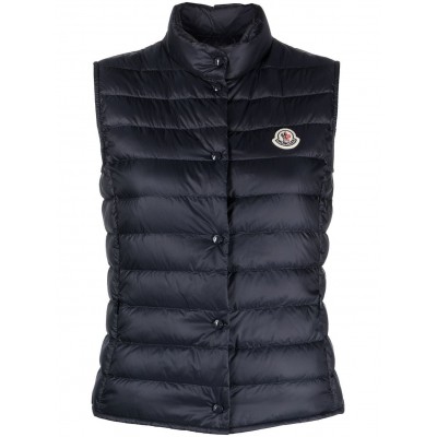 Moncler Padded logo-patch Gilet Blue MCS29321