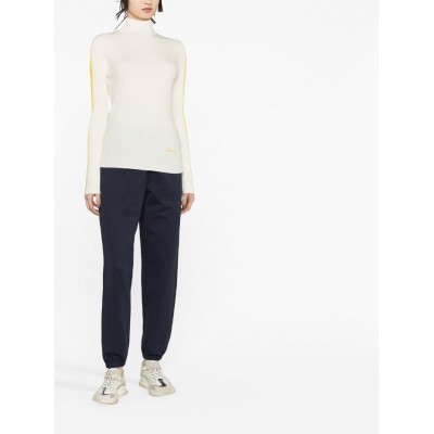 Moncler polo-neck Jumper White MCS29409