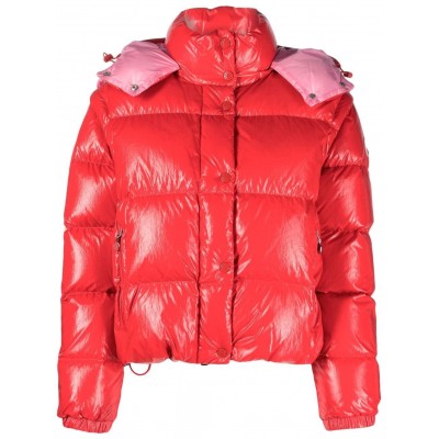 Moncler high-shine Padded Jacket Red MCS28605