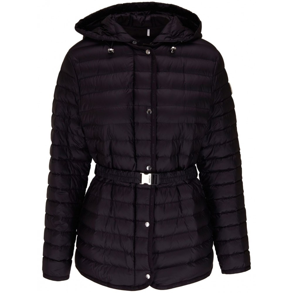 Moncler Padded belted-waist Coat Black CAMCS29296