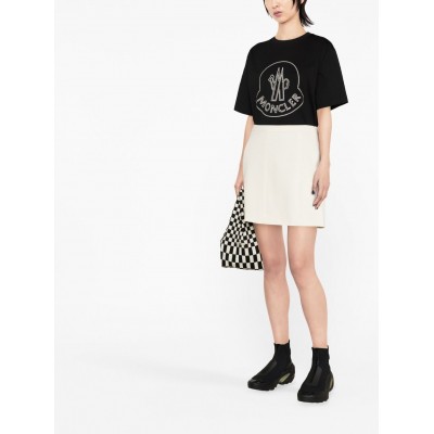 Moncler logo-embroidered T-shirt Black MCS28909