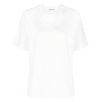 Moncler logo-embroidered T-shirt White MCS28911