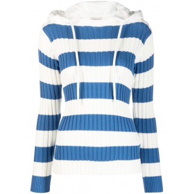 Moncler Striped Hooded Top Blue MCS29531