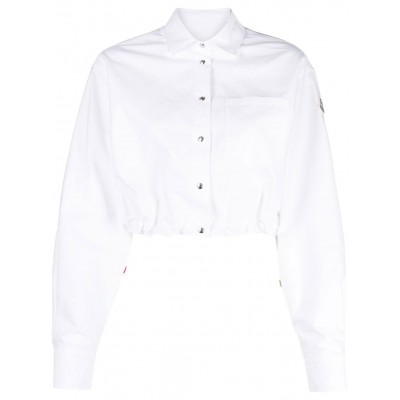 Moncler Cropped Buttoned Shirt White UKMCS28361