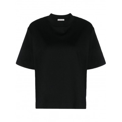 Moncler Crew Neck stripe-embellished T-shirt Black MCS28356