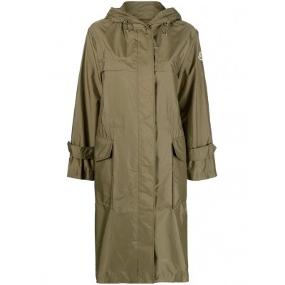 Moncler Hooded Drawstring Parka Green CAMCS28613