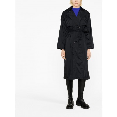 Moncler Deva Belted Trench Coat Black MCS28399