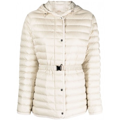 Moncler Oredon Belted Down Jacket Neutrals MCS29288