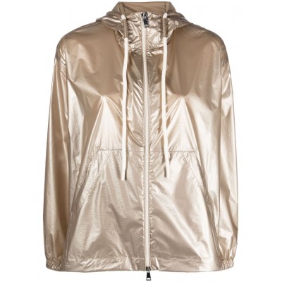 Moncler Tazenat zip-up Hooded Jacket Gold MCS29557