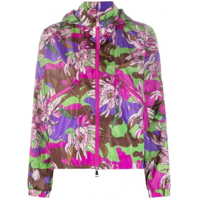 Moncler Severau floral-print Jacket Purple MCS29497