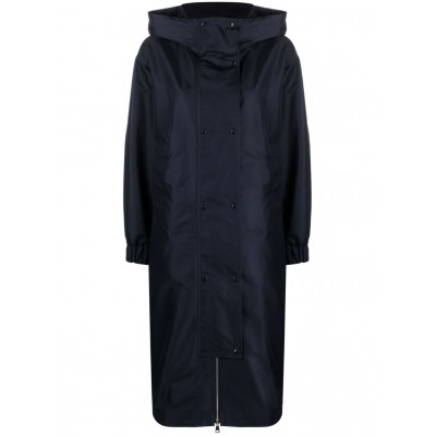 Moncler Sarran Hooded Parka Coat Blue MCS29479