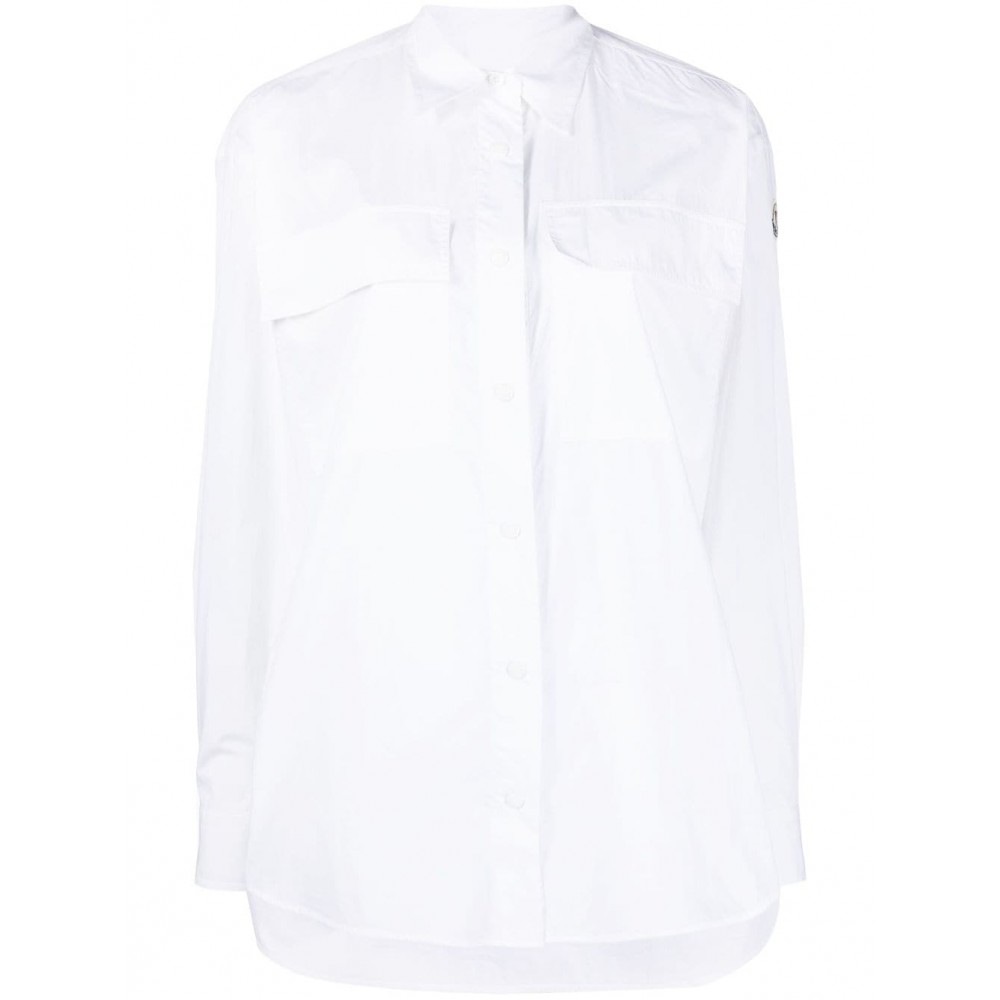 Moncler logo-patch Shirt White UKMCS29047