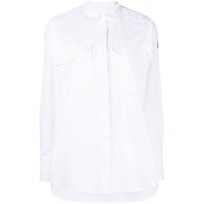 Moncler logo-patch Shirt White UKMCS29047