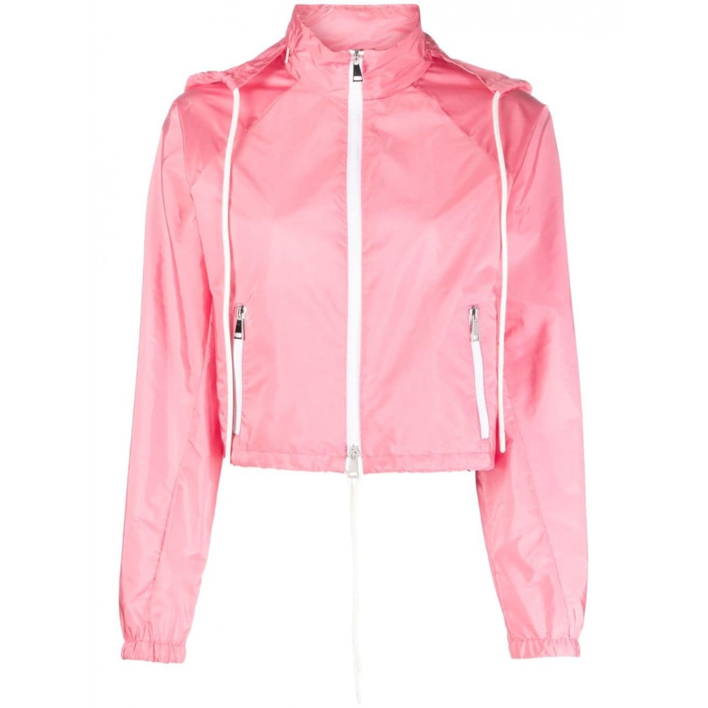 Moncler drawstring-detailed Hooded Jacket Pink MCS28424