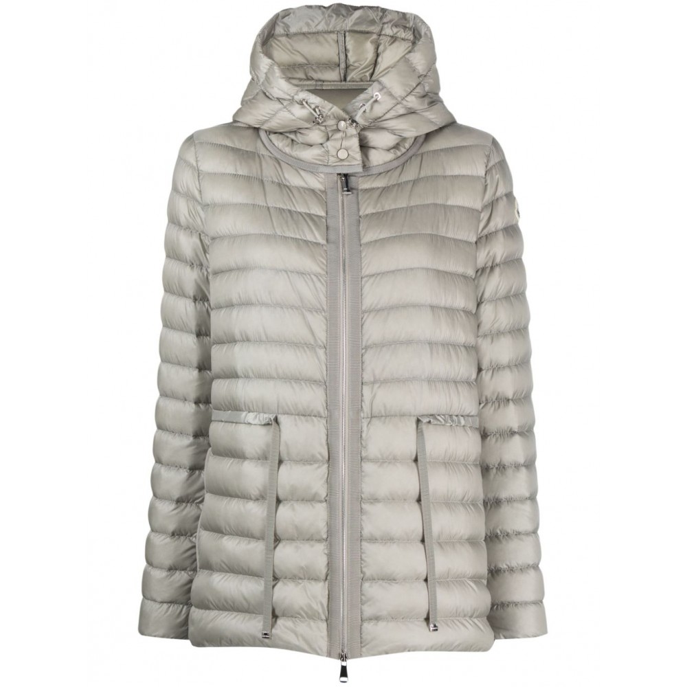 Moncler Raie Hooded Quilted Jacket Grey MCS29438