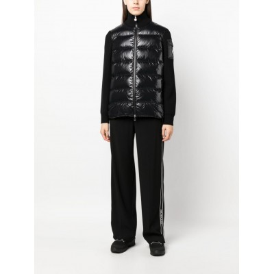 Moncler knit-sleeve Padded Jacket Black MCS28672