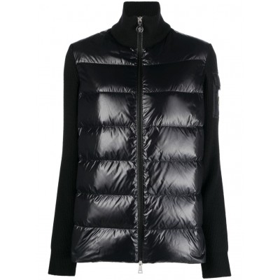 Moncler knit-sleeve Padded Jacket Black MCS28672