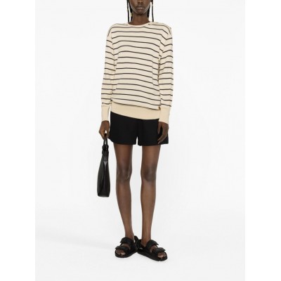 Moncler Striped Knitted Jumper Neutrals MCS29533