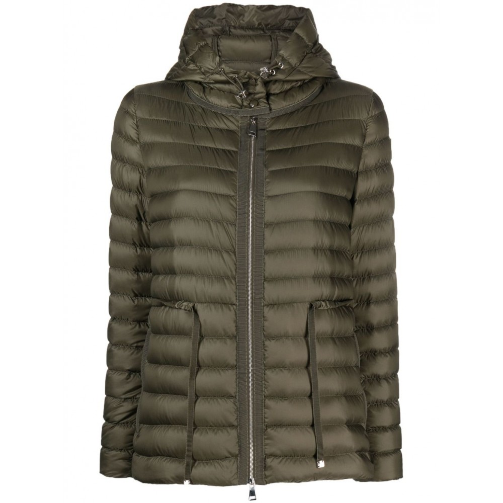 Moncler Raie Hooded Quilted Jacket Green MCS29437