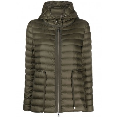 Moncler Raie Hooded Quilted Jacket Green MCS29437