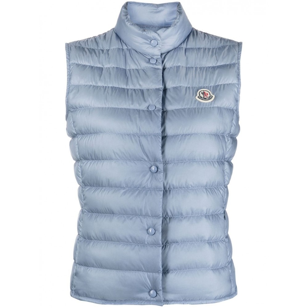 Moncler Liane logo-patch Vest Blue MCS28751