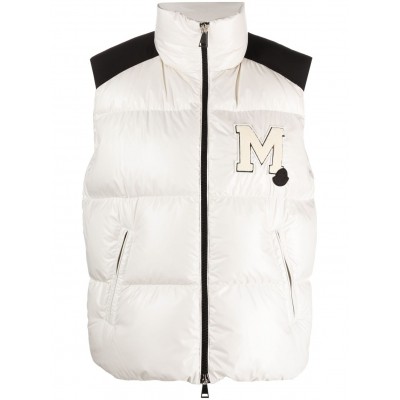 Moncler logo-patch Padded Gilet White MCS29010