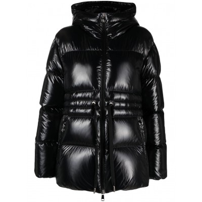 Moncler Hooded Puffer Jacket Black MCS28625