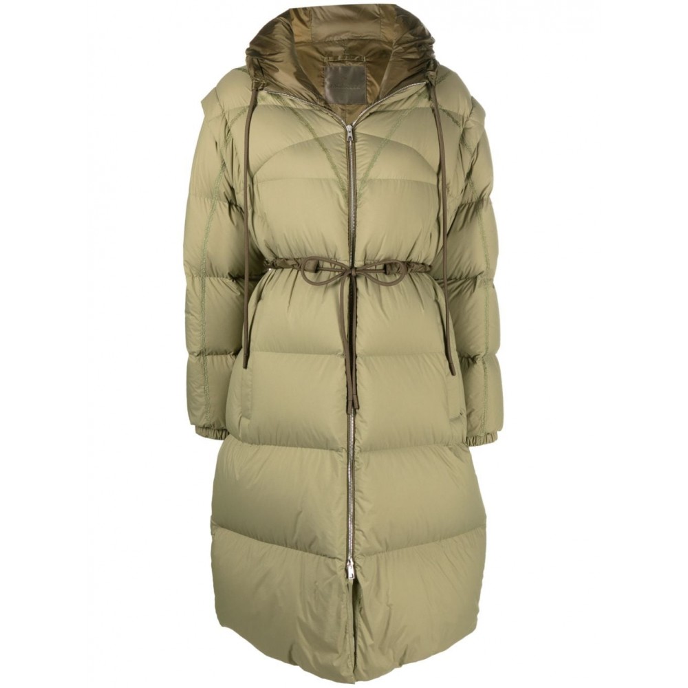 Moncler Roquette Quilted Parka Coat Green MCS29466