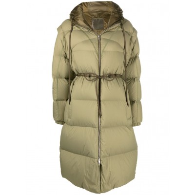 Moncler Roquette Quilted Parka Coat Green MCS29466