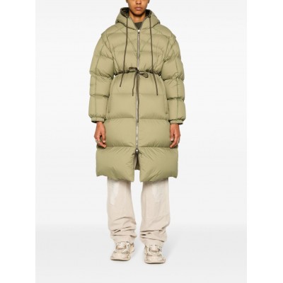 Moncler Roquette Quilted Parka Coat Green MCS29466