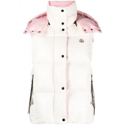 Moncler Luzule logo-patch Padded Gilet White MCS29193