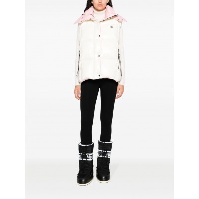 Moncler Luzule logo-patch Padded Gilet White MCS29193