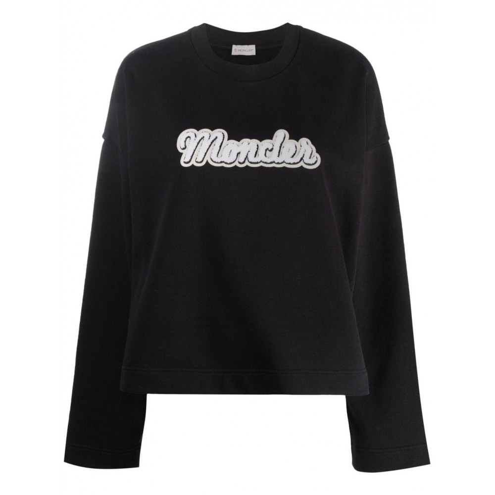 Moncler logo-applique Sweatshirt Black UKMCS28836