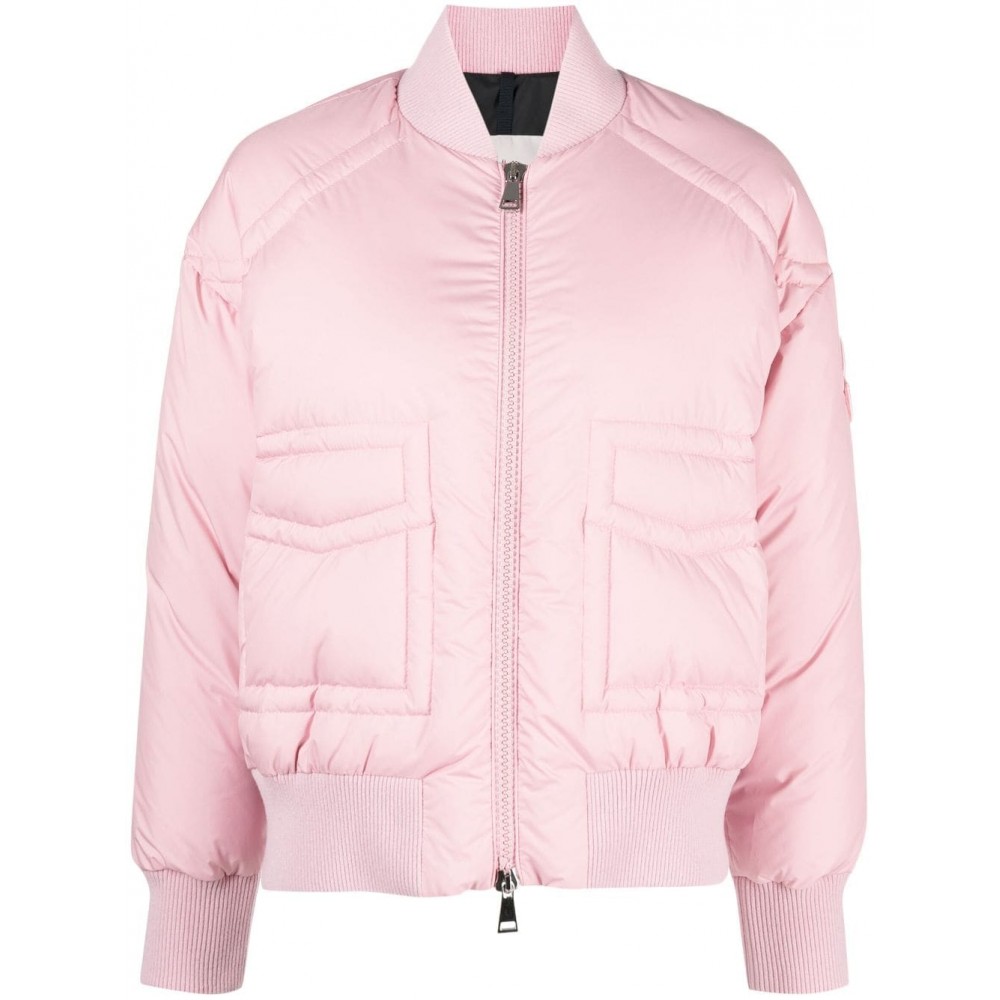 Moncler Jucar Padded Down Bomber Jacket Pink MCS28661