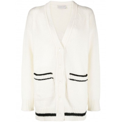 Moncler logo-applique Cardigan White MCS28785