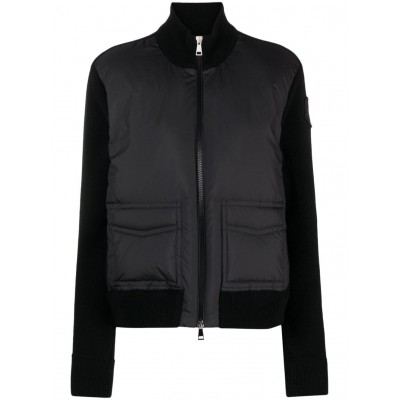 Moncler knitted-panel Padded Jacket Black MCS28677