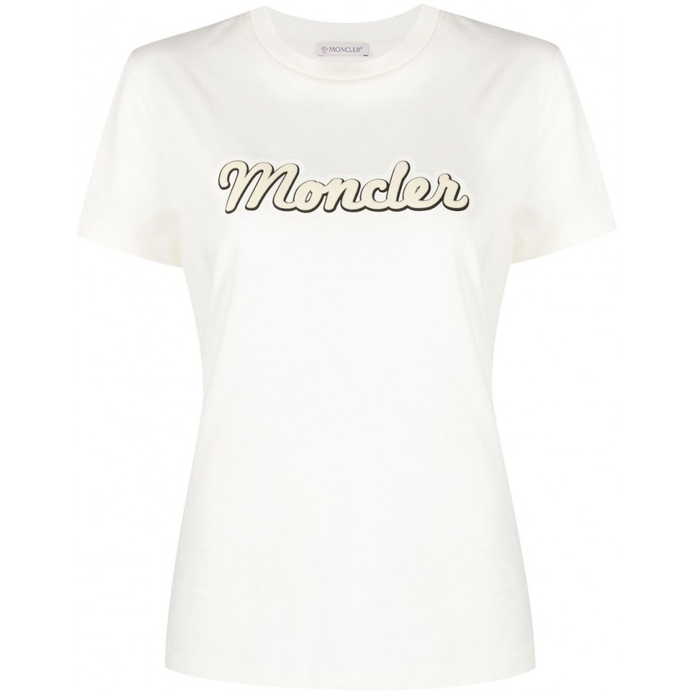 Moncler Logo Patch short-sleeve T-shirt Neutrals MCS28772